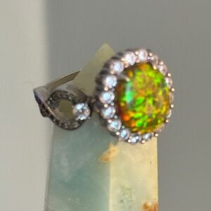 Ring Bomb Fire Opal Ring